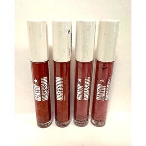 4X Makeup Obsession London Lip Gloss In Disorderly and Entranced New And Sealed
